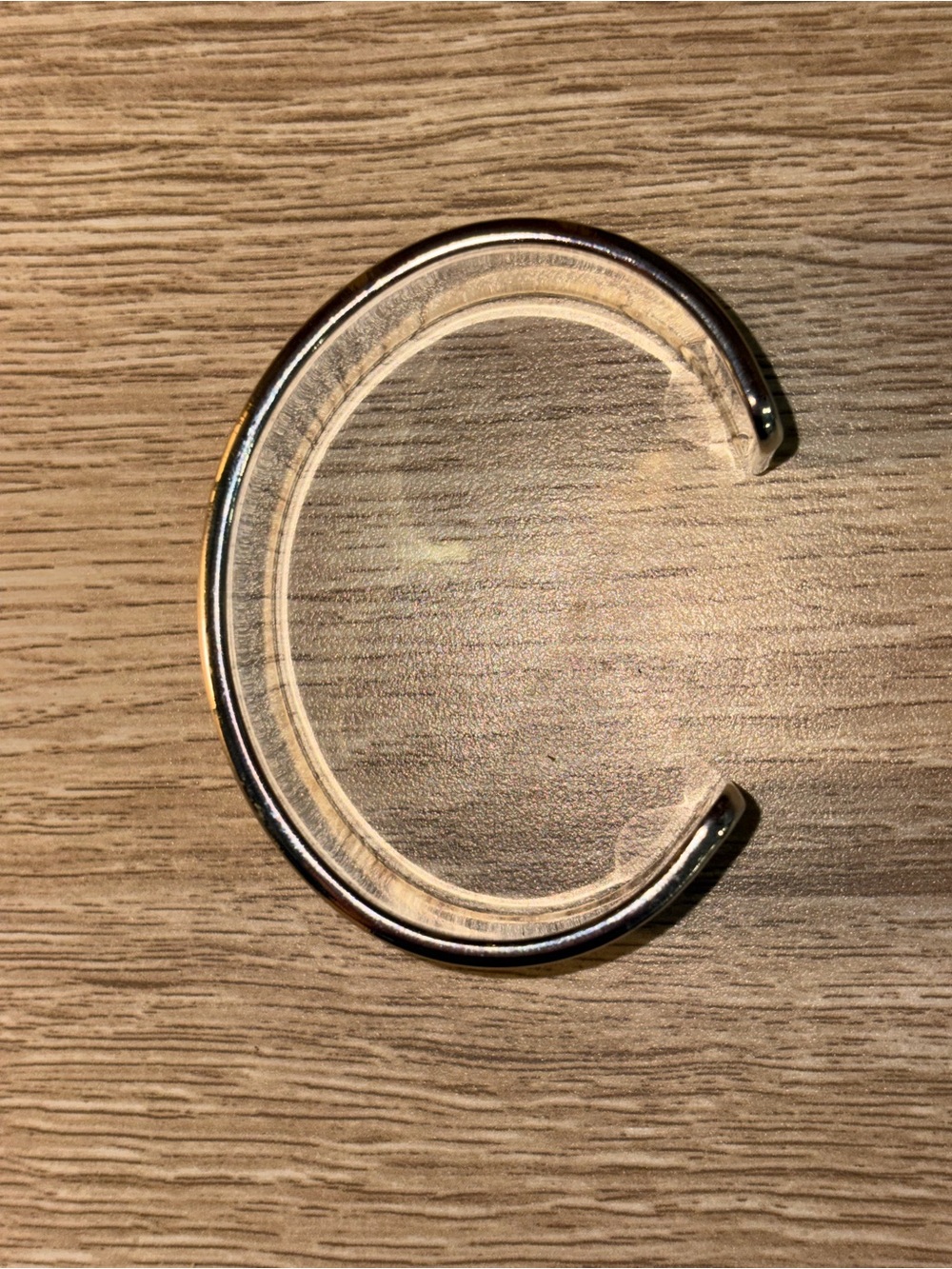 Louis Vuitton Brown and Gold Monogram Open Cuff Bracelet - Picture 2 of 5